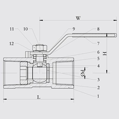 1-Piece Ball Valve