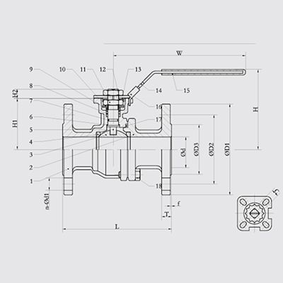 2-Piece Flanged Ball Valve (ANSI/ASME 150LB)